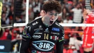 ペルージャ石川祐希、開幕戦でアタック決め咆哮　チーム2位の18得点で白星発進に貢献、悲願のイタリア・セリエA制覇へ好発進