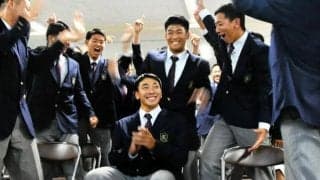 宮崎・富島の岡村捕手がロッテ6位指名　「頭脳プレーできる捕手に」