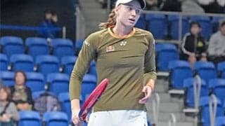  東京「寒い」世界7位 長袖でプレー 