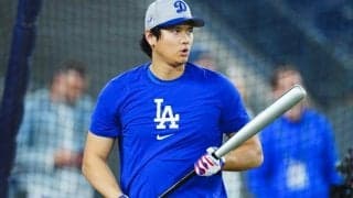 大谷翔平が敵地で「威嚇射撃」　万全の状態でWSへ…衝撃150m弾は「凄い破壊音」