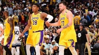 八村塁の愛犬は「ルカ」!? ドンチッチの“珍回答”に思わず笑顔…レイカーズが仲良しコンビのクイズ動画を公開