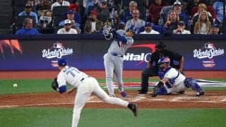 なんで…！？ 大谷翔平、バット真っ二つで“まさかの光景”「バケモノか」「スゴい音」鋭い打球を相手野手が止められない