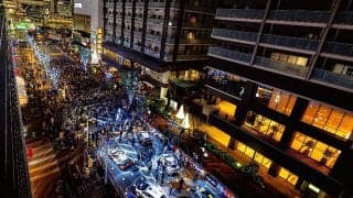 WRCジャパン：SS1後は豊田市駅前のオープニングセレモニーに全車が集合