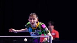 早田ひな 過去6勝4敗の台湾エースを破って決勝進出！今季初Vに王手【卓球 WTTロンドン】
