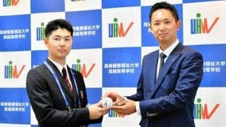 健大高崎・佐藤龍月、目標は宮城大弥　オリックスが指名あいさつ