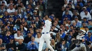 ウソだろ…！？ 大谷翔平に「ドン引き」“悪球打ち”豪快弾→相手捕手のリアクションが話題に「打つと思わないだろ」