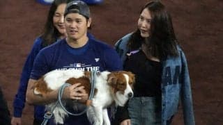 大谷WS初の二刀流…真美子夫人も駆けつけ応援　背番号17で見守る、夫人会が投稿