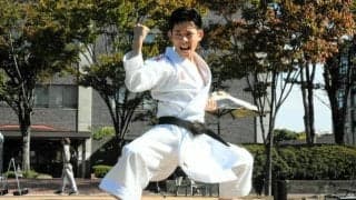 空手の立命館大・森選手　東京デフ五輪「金メダル目標」　11月開幕