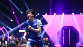 張本智和、宇田幸矢相手に光った中盤の修正力　昨年準Vの第2シード、優勝候補に浮上も「最善の準備をして集中する」【WTTチャンピオンズ・モンペリエ】