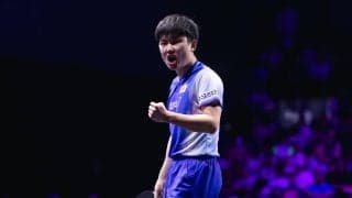 張本智和 宇田幸矢に国際大会4連勝！逆転でフルゲーム制し16強入り【卓球 WTTモンペリエ】