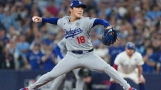 山本由伸、驚異のWS3勝目で胴上げ投手に　延長11回も続投…前日96球から「中0日」