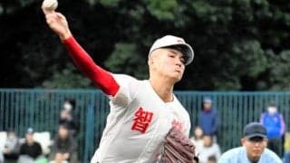 逆転され、なおも無死満塁　智弁学園・水口投手が完璧火消しで決勝へ