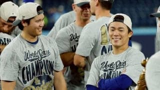 連覇直後…大谷翔平の“まさかの行動”にLAメディア注目　山本由伸が1年で「成長した」