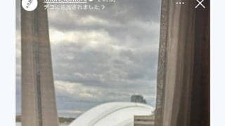 大谷翔平、デコピンの最新写真公開　WSトロントにも“帯同”していた…球場バックに1枚