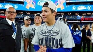 ド軍キケが“Fワード”交え由伸絶賛「楽に進む」　ビール浴びニヤり「A評価を貰ったぜ」