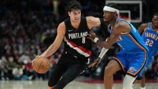 ブレイザーズが最大22点差を覆し逆転勝利…サンダーの開幕連勝記録は8でストップ