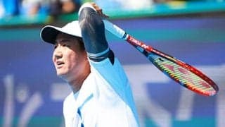  西岡良仁 日本勢対決制し4強 