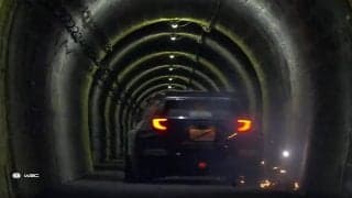 ラリージャパン、名物トンネルで“火花散る”衝撃光景 日本人ドライバーが「攻めてるね」国内外も注目