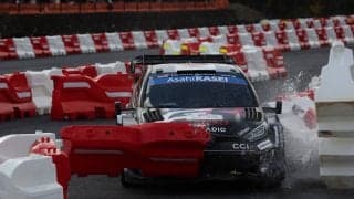 WRCジャパン速報：SS11『Mt. Kasagi 2』勝田が右フロントをヒットし、大きくタイムロス