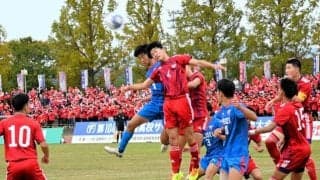 大社が4年ぶりに優勝、全国大会へ　高校サッカー選手権島根県大会
