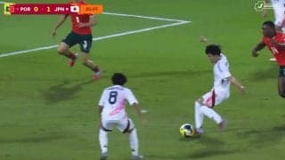 欧州最強GKも唖然…U-17日本代表MF、“神業キックフェイント”からスーパーゴール「16歳に脱帽」「すげー落ち着き」ポルトガルを完全翻弄