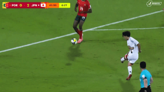 衝撃弾！U-17日本代表MFの“逆足ゴラッソ”が話題「世界にバレた」「神戸の誇り」欧州王者ポルトガルを沈黙させた瞬間