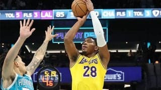 八村塁、高確率ショットで21得点の活躍…ドンチッチ38得点のレイカーズがホーネッツに勝利