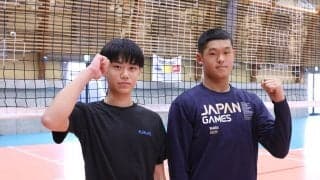 日の丸をつけた兄を持つ土井颯太（長崎）＆岩下遼大（熊本） 有望中学生対談「憧れの存在が身近にいるのはいいこと」