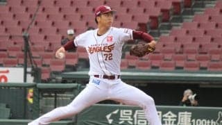 前・楽天の宮森智志が150キロ連発！最速は151キロ、威力のある真っすぐで好アピール！【トライアウト】