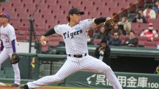元阪神ドラ1・森木大智 149キロ出た！元広島・松山竜平にヒット許すも直球は全て145キロオーバー！【トライアウト】