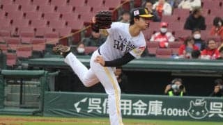 ソフトバンク育成左腕が三者連続三振の猛アピール！広島40歳・松山も手玉に取る【トライアウト】