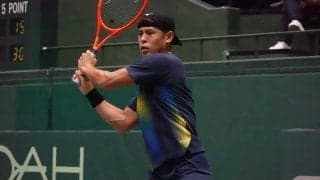 内田海智 2年9か月ぶりにチャレンジャー大会で4強。島袋将が最終セット途中で棄権[兵庫ノアチャレンジャー]