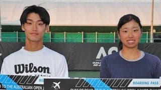 松村怜と若菜蘭 全豪Jr出場決定