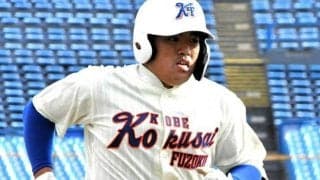 神戸国際大付の石原悠資郎「嵐を呼べました」　最深部へソロ本塁打