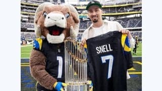 オフなのに“休みなし”…ド軍スネルに心配の声　美人妻と浴びた歓声「働きすぎ」