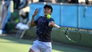 前年覇者の清水悠太 快勝で2回戦進出「試行錯誤しながら良いプレーを維持できた」[横浜慶應チャレンジャー]