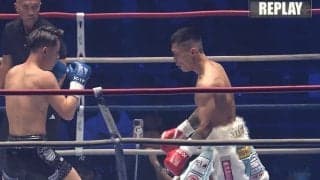 「かかってこいよ」ノーガードで挑発直後に衝撃ダウン→3ダウンKO「煽って落ちた」「やらかしたw」ファン驚き