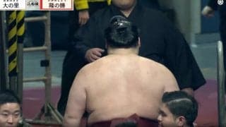 「誇らしげな顔」大の里“撃破”で隆の勝の“付け人”が… カメラが捉えた花道での“やり取り”にファンほっこり
