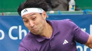 内山靖崇 快勝で8強、次戦は坂本怜 