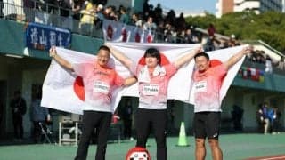 デフ男子ハンマー投げ、日本勢が表彰台を独占　初出場の21歳が金