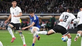 鎌田大地が｢完璧｣左足ボレーで先制！2点目の町野修斗が｢歓喜｣の飛ばないケイン！年内ラストは中村敬斗の｢神ワザ｣股抜き弾！森保一監督｢100試合後｣のゴール裏！