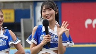 ハマスタに降臨した“腹筋バキバキ”美女　ミニスカでガチダンス…チア衣装で参戦
