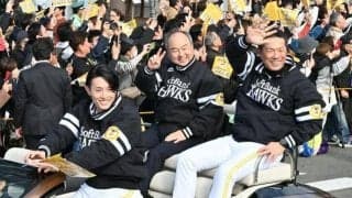 日本一のソフトバンクがパレード　周東や牧原大らに約29万人が熱狂