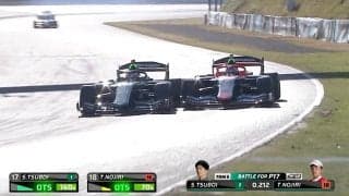 “日本一速い男”のブロックが「うますぎる」 王座をアシストした“決死のバトル”に「これはアニマル野尻」「アウトラップ速すぎ」両者へ称賛