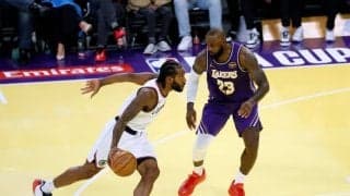 レイカーズ、NBAカップ専用コートが「競技不適合」に…マブス戦は通常仕様に変更へ