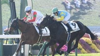 【京都3R新馬戦結果】フォーウィールドライブ産駒オンザマーチが競り合いを制す