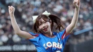 エスコン降臨の“女神”「脚長くてめっちゃきれい」　白ショーパンに騒然「レベル高すぎ」