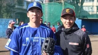 甲子園沸かせた東海大相模の”二遊間コンビ”が野球教室に参加！久々の母校凱旋に｢大人になった｣｢新鮮な気持ち｣