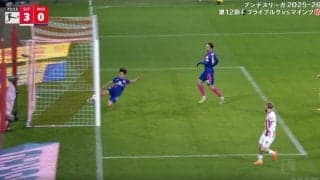 「スーパーブロックきた！」川﨑颯太、“奇跡の1ミリ”炸裂！ゴールライン上ギリギリの“神クリア”… ファン大興奮「世界のkawasaki」