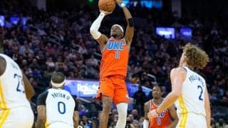 ウォリアーズを下したサンダーがNBA史上4チーム目の快挙…開幕22戦で21勝1敗